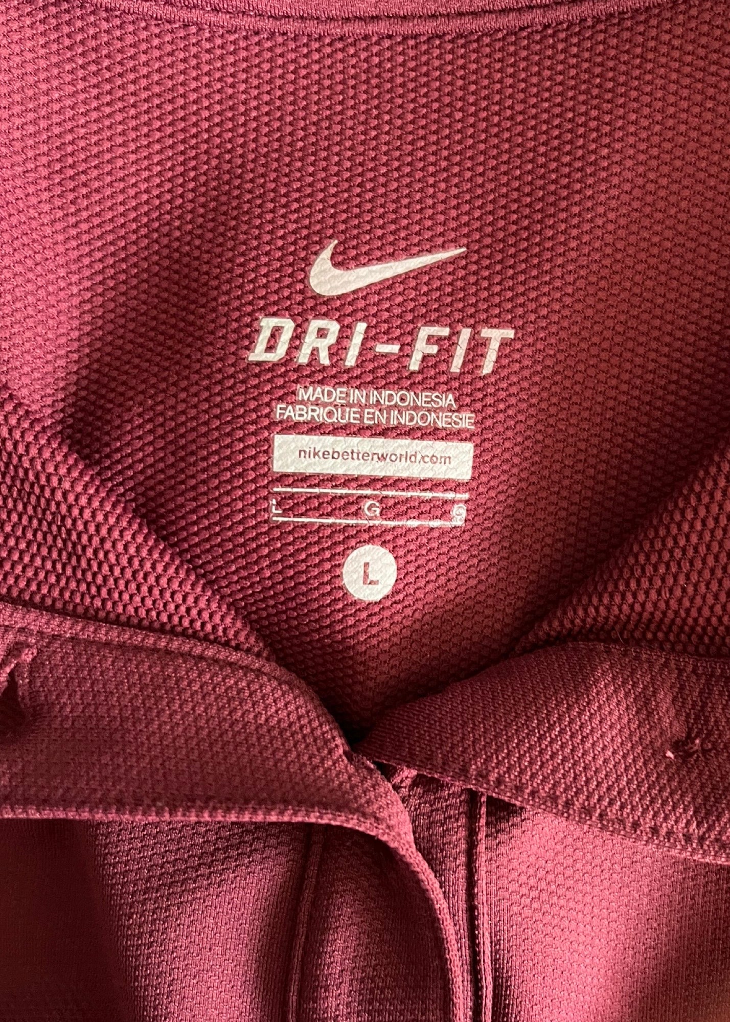 Virginia Tech - Nike Dri-Fit Golf Shirt (Large)