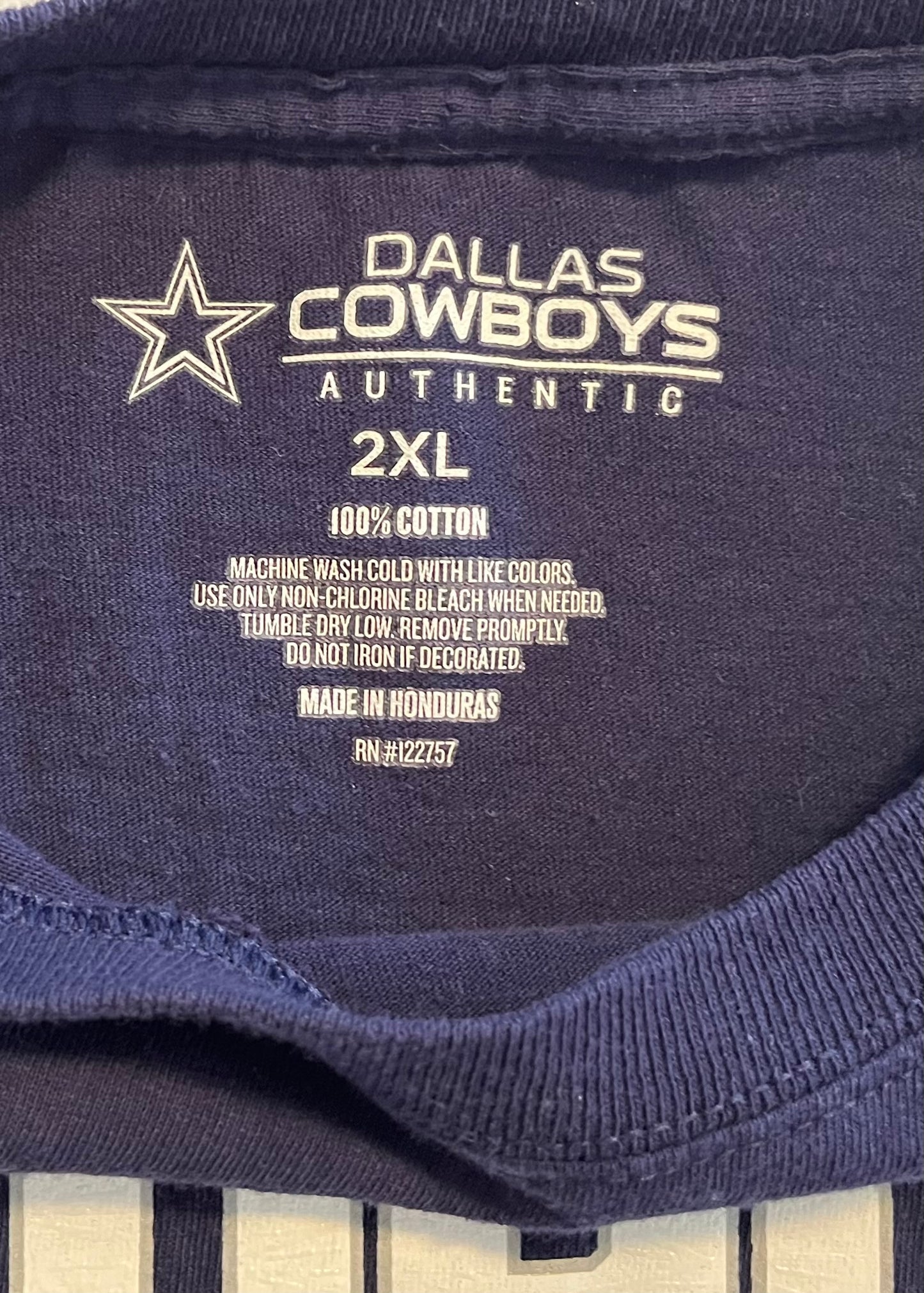 Dallas Cowboys - NFL - Dallas Cowboys Authentics Tee (XX-Large)
