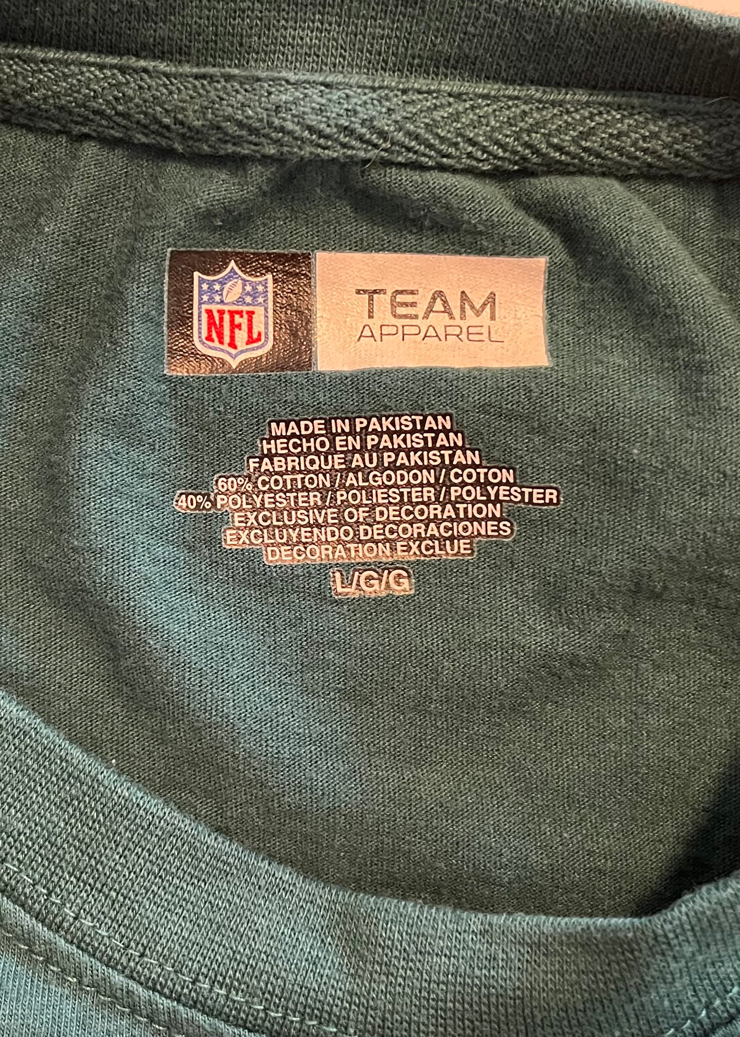 Philadelphia Eagles - NFL - NFL Team Apparel Long Sleeve Tee (Large)