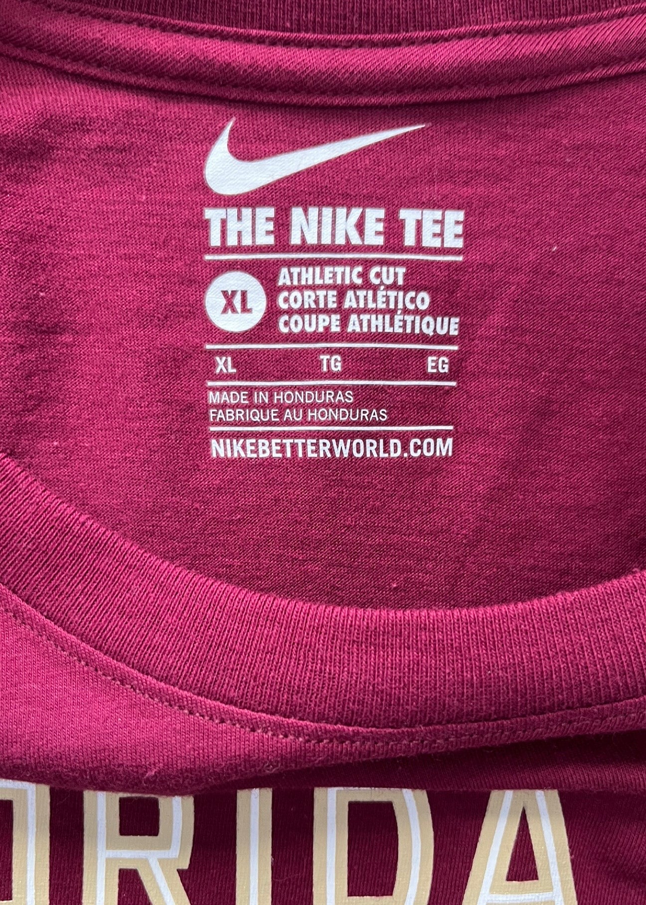Florida State University - Nike Tee NWT ( X-Large)