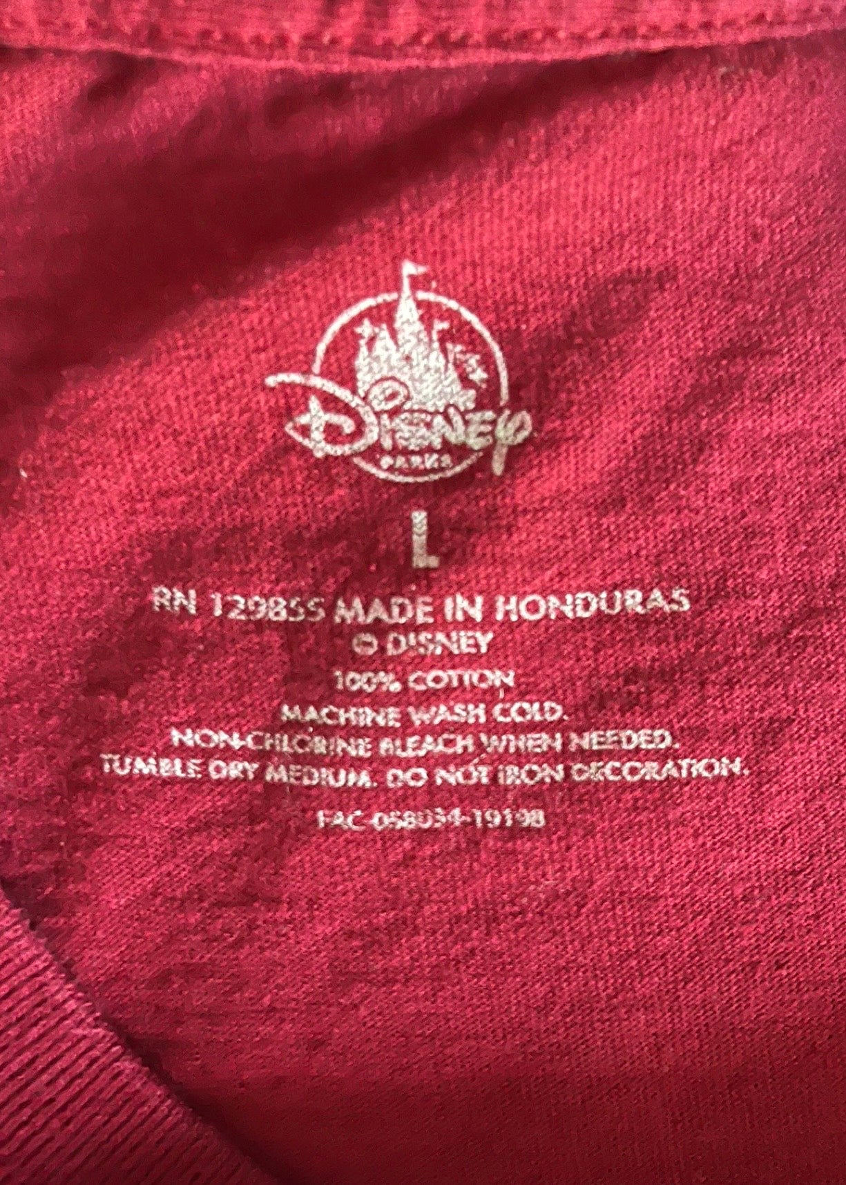 Disney - Mickey & Minnie Holding Hands Tee (Large)