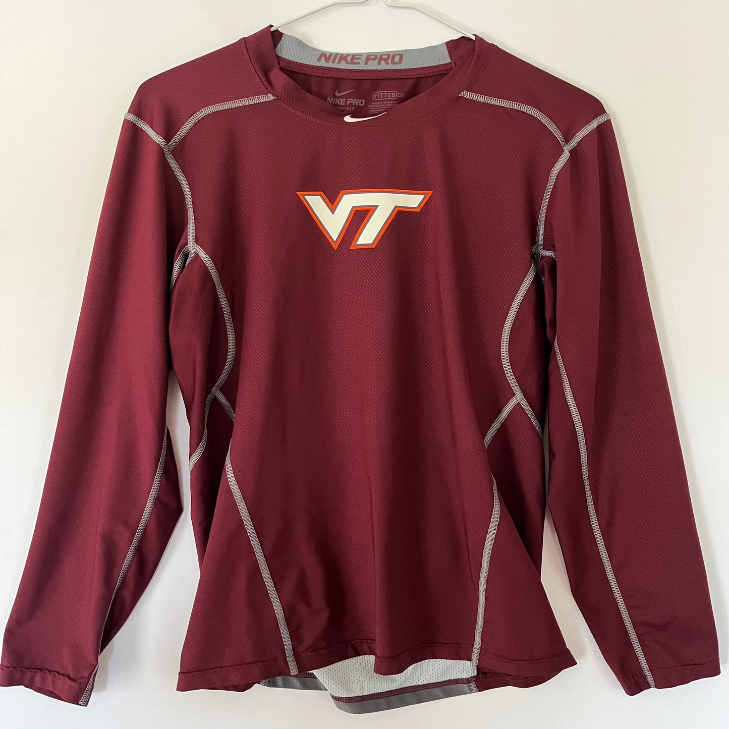 Virginia Tech - Nike Pro Dri-Fit Long Sleeve (Small)