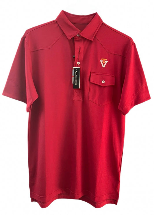 Virginia Tech - Red West Golf Shirt NWT (Small)