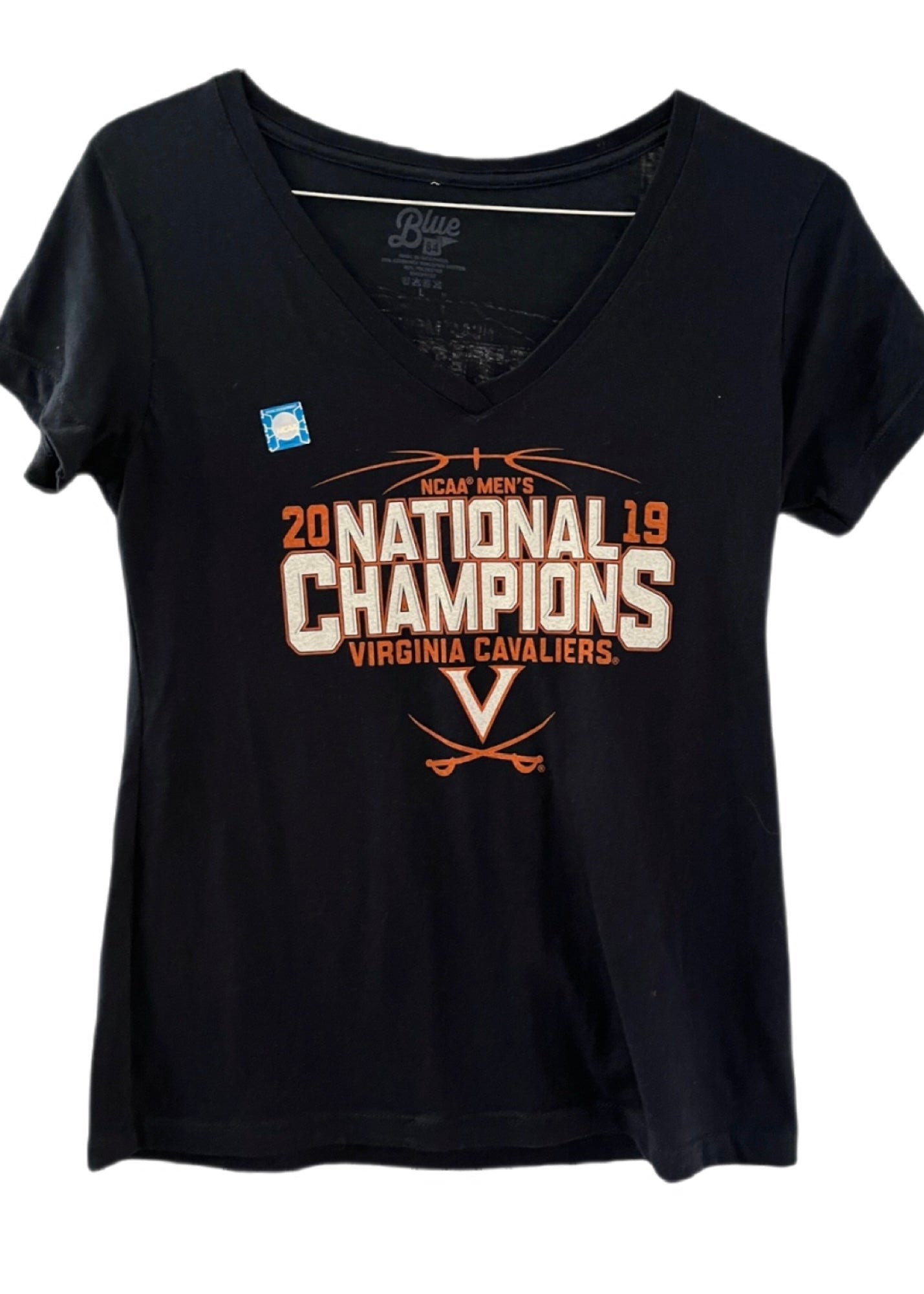 University of Virginia - 2019 Mens Basketball Nation Champions - Blue 84 T-Shirt (Large)