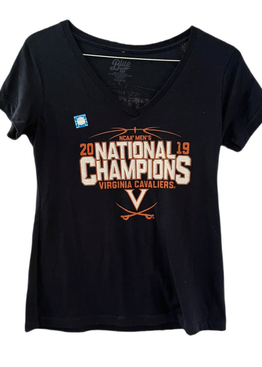 University of Virginia - 2019 Mens Basketball Nation Champions - Blue 84 T-Shirt (Large)