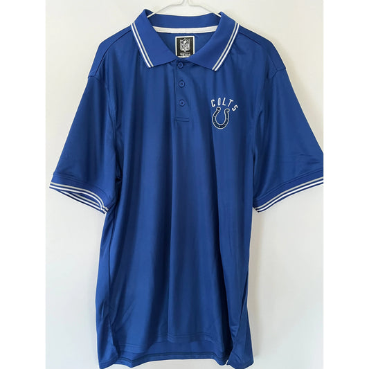 Indianapolis Colts - NFL - NLF Apparel Golf Shirt (X-Large)