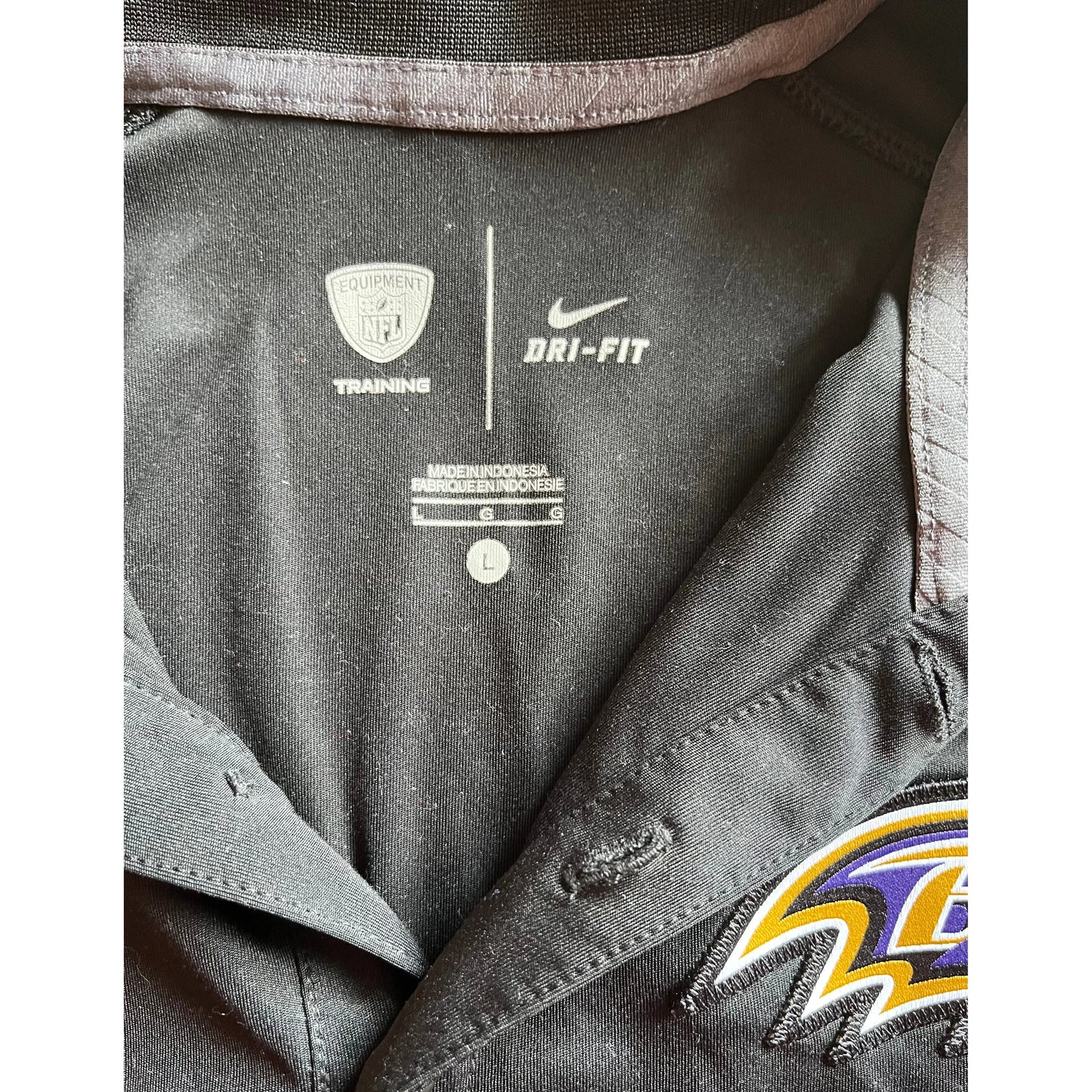 Baltimore Ravens - NFL - Nike Dri-Fit Golf Shirt (Large)