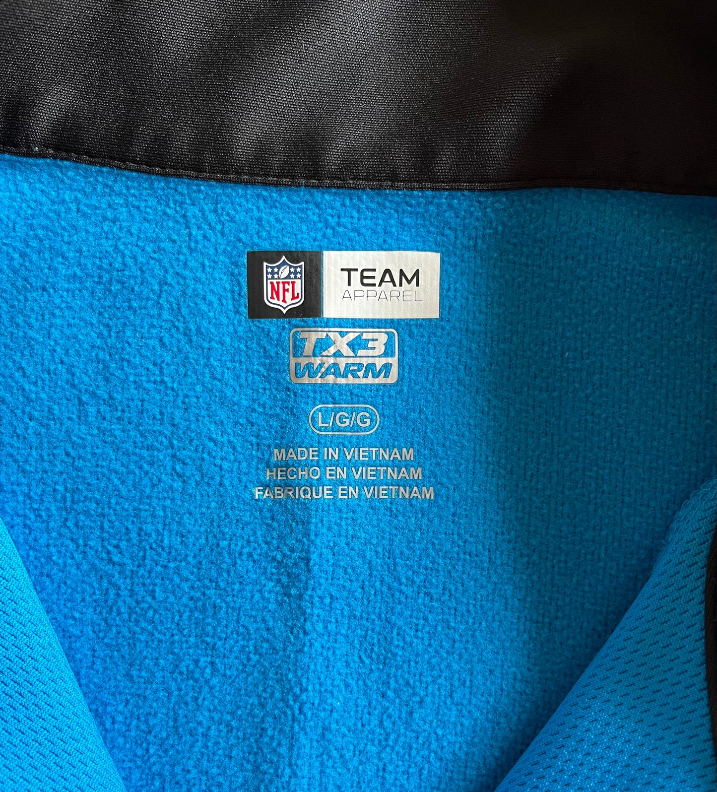 Carolina Panthers - NFL - NFL Team Apparel Quarter Zip (Large)