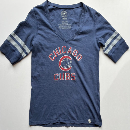 Chicago Cubs - MLB - '47 Brand Mid-Sleeve Tee (Medium)