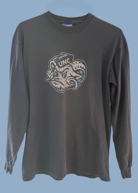 Vintage University of North Carolina - Champion Long Sleeve T-Shirt (Large)